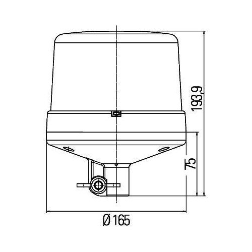 Проблисковий маячок HELLA 2XD 012 972-011 KL 7000 LED, фото №3