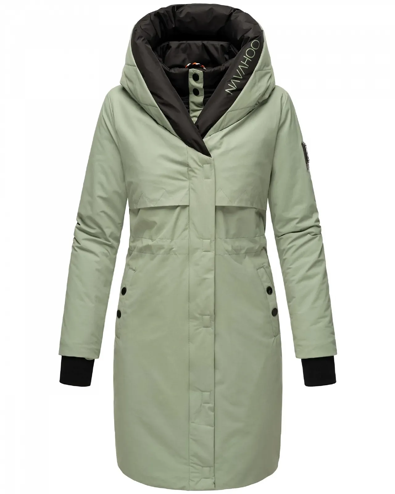 Куртка Navahoo Snowelf Женская Длинная Теплая Зимняя Стеганая с Капюшоном и Магнитными Элементами, фото №1