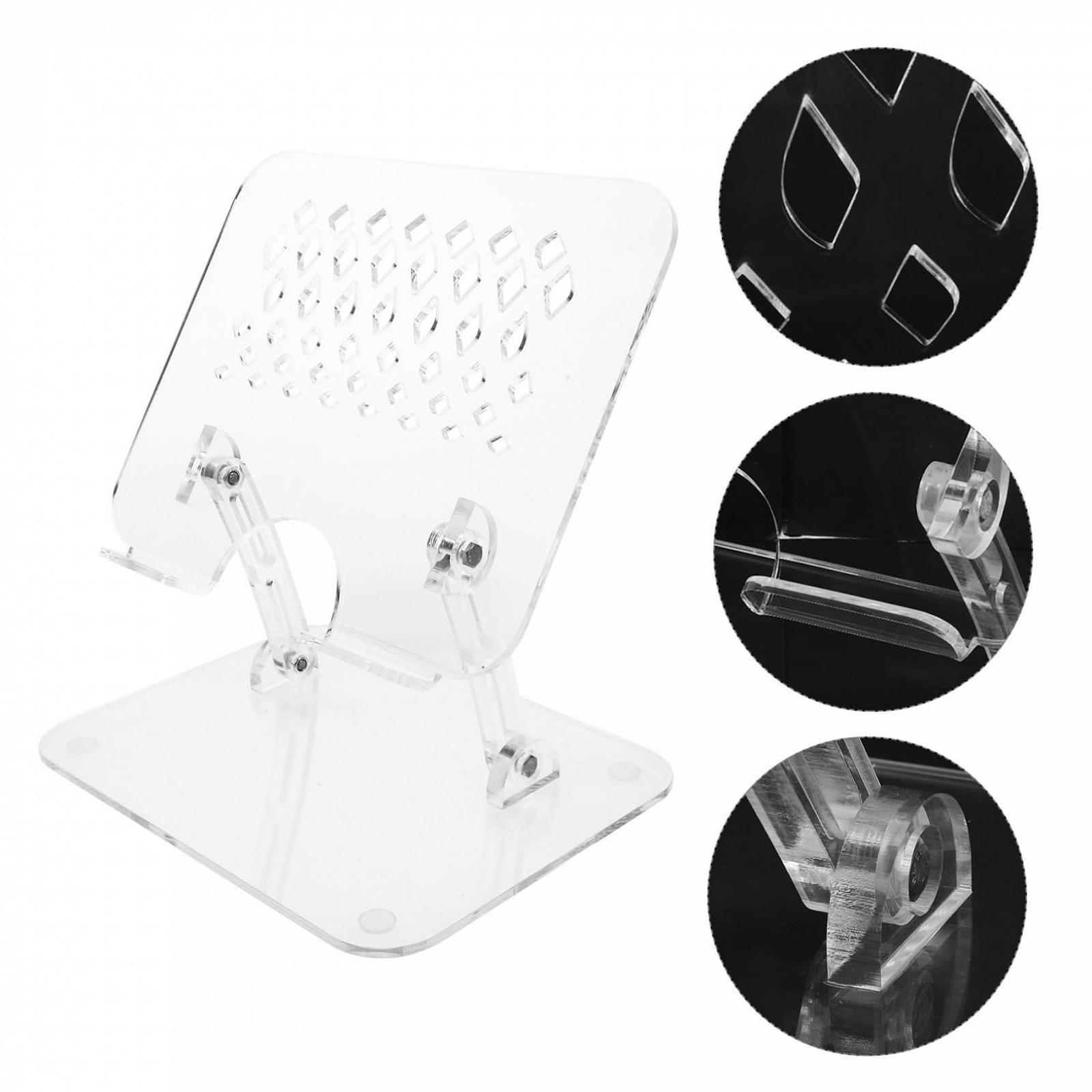 Підставка Тип Vaguelly Регульована по висоті для ноутбуків та планшетів Акрилова Прозора, фото №9 Підставка Тип Vaguelly Регульована по висоті для ноутбуків та планшетів Акрилова Прозора, фото №9