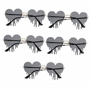 Сонцезахисні окуляри PACKOVE 5шт Tränen Lustige Brille Lustige Damen Trendige Fee - Фото 1