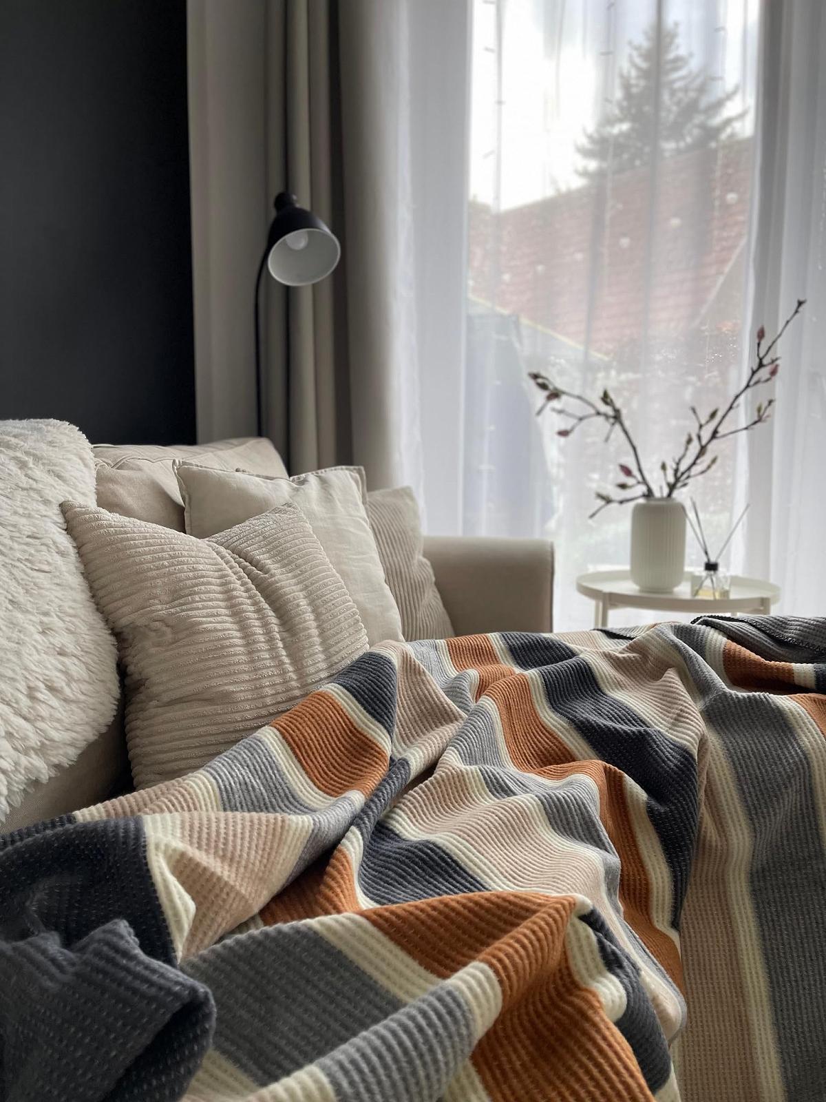 Плед BOHORIA М'який однотонний плед 150 x 200 см Коричневий, фото №7