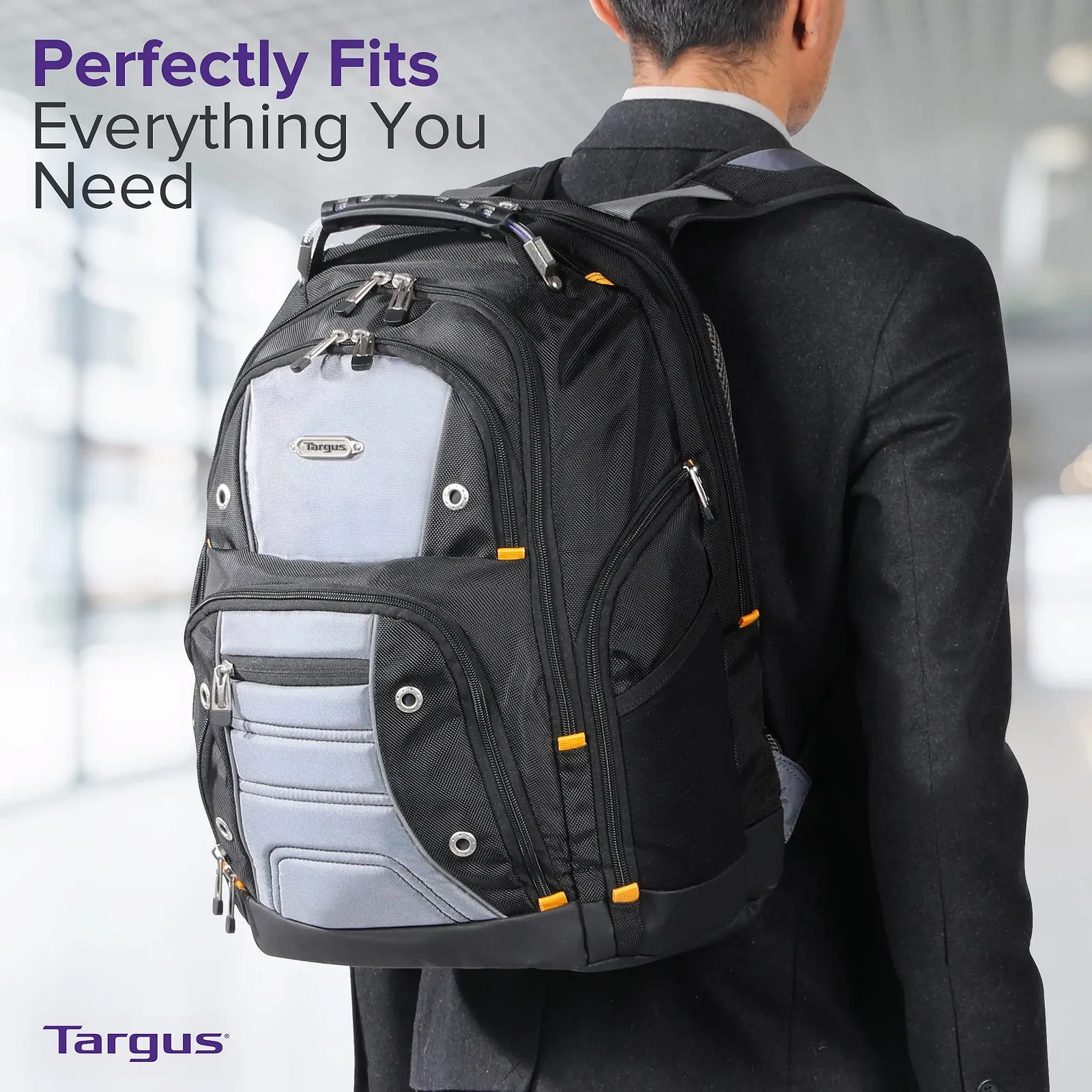Рюкзак для ноутбука Targus DrifterTrek с портом USB Power Pass-Thru, фото №7 Рюкзак для ноутбука Targus DrifterTrek с портом USB Power Pass-Thru, фото №7