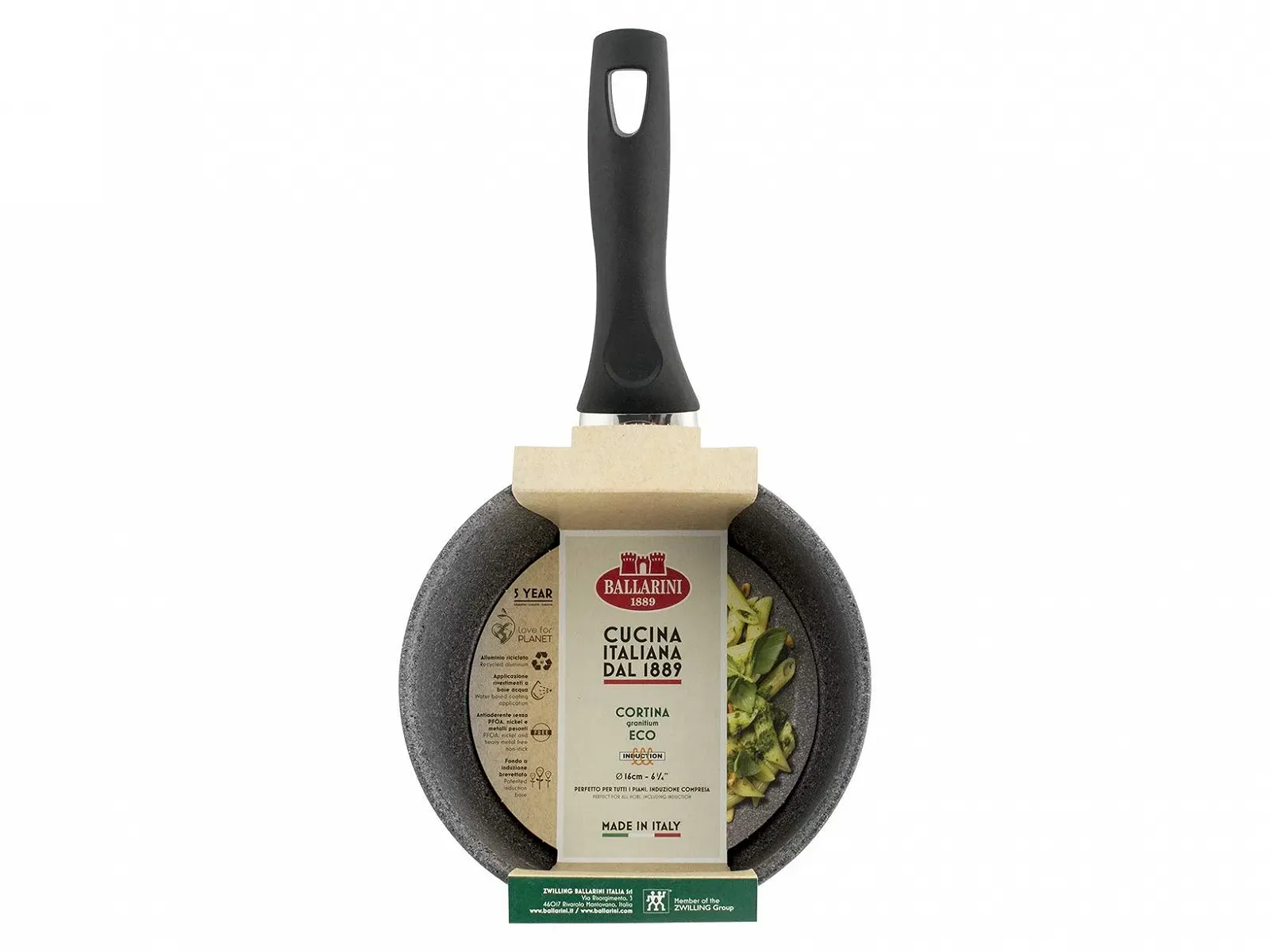 Ківш ZWILLING Ballarini Cortina Granitium Eco індукційний 16 см, фото №2