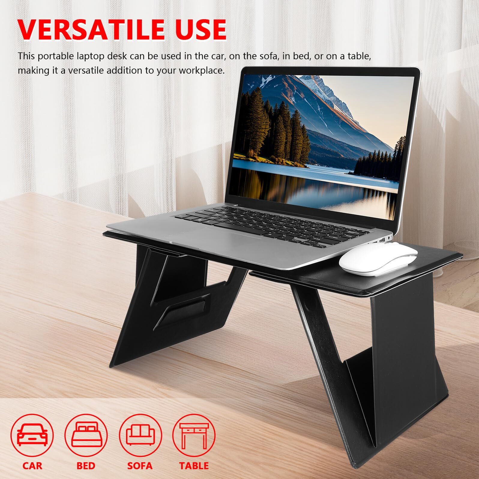 Складана підставка для ноутбука з високоякісного HD матеріалу Регульований, фото №9