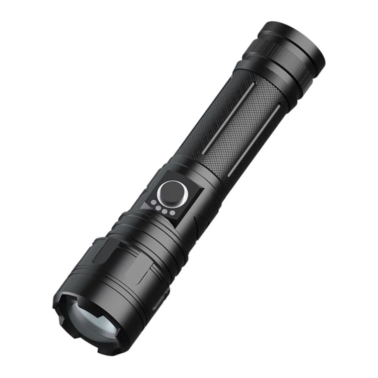 Ліхтарик з телескопічним дизайном USB акумуляторний компактний для активного відпочинку, фото №1