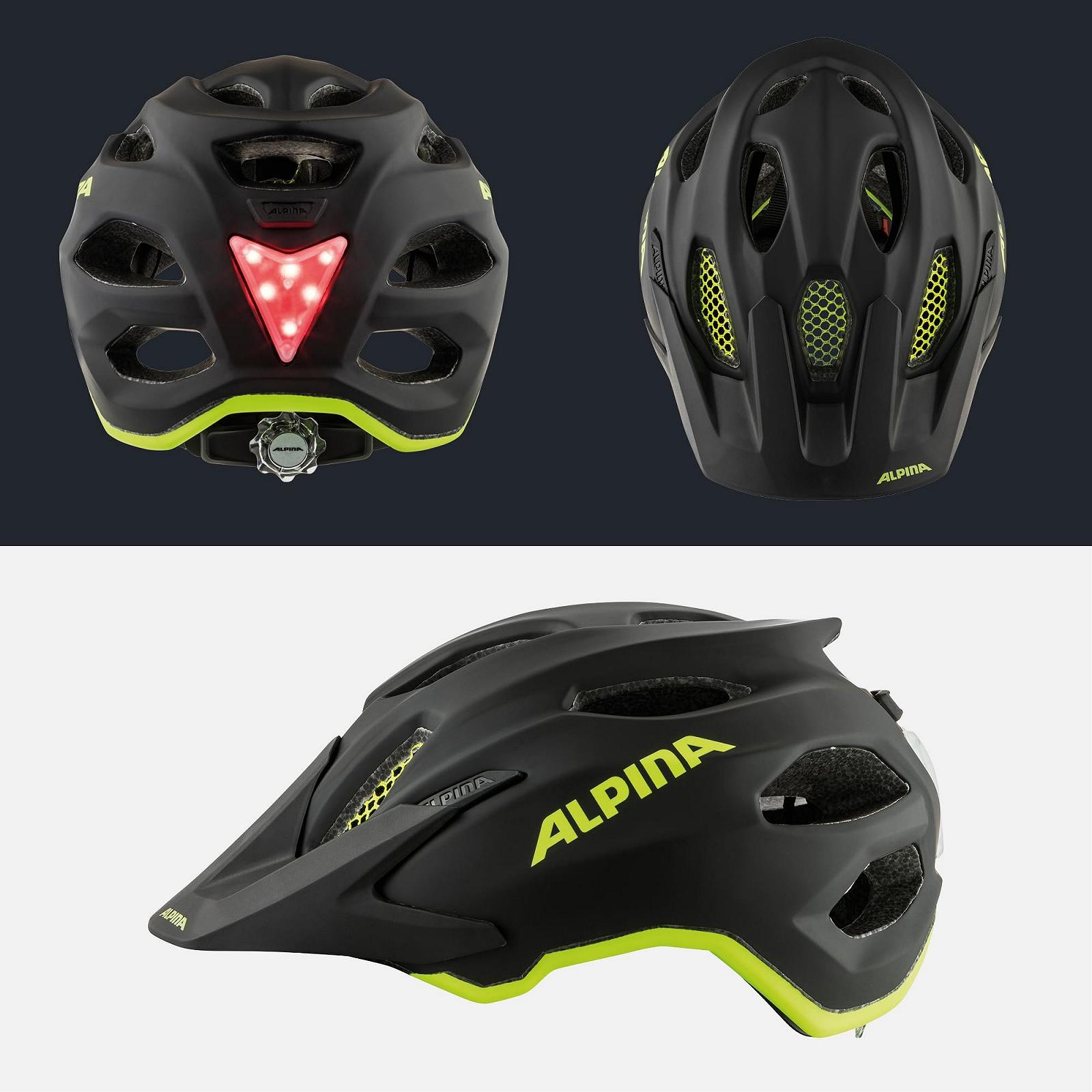 Шлем ALPINA Carapax JR. Flash Illuminated, легкий, безопасный, со светодиодом и сеткой от насекомых, детский, фото №4