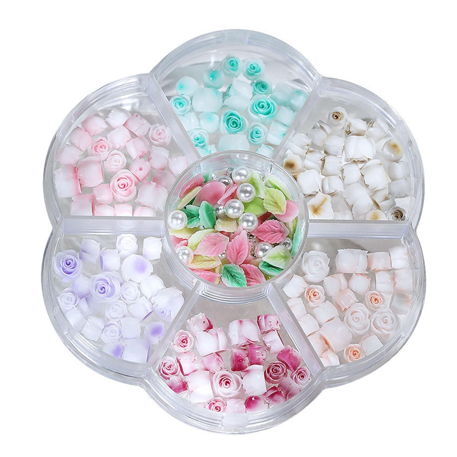 3D Квітка для нігтів Rose Blatt, прикраса для манікюру, фото №4