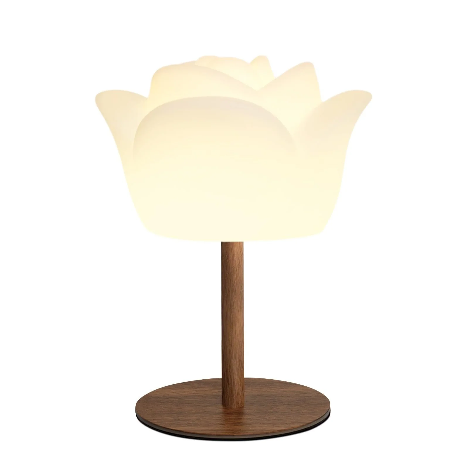 Настільна лампа Flower Design Wireless IP64 RGB 130 лм 4000 mAh 27/41 см White, фото №1