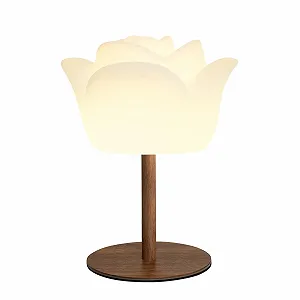 Настільна лампа Flower Design Wireless IP64 RGB 130 лм 4000 mAh 27/41 см White - Фото 1