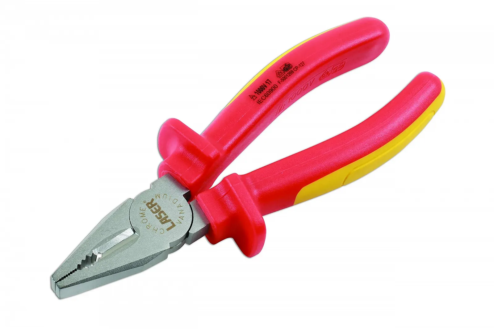Плоскогубцы комбинированные Laser 7483 изолированные, фото №4 Плоскогубцы комбинированные Laser 7483 изолированные, фото №4