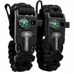 Браслет Paracord 133 SUPPLY Регульований Компас Кресало Гучний свисток - Фото 1