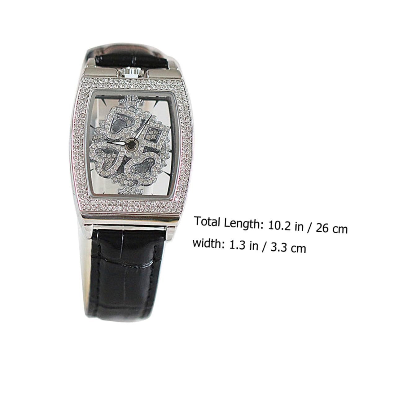 Годинник жіночий PartyKindom з браслетом зі справжньої шкіри, водонепроникний, фото №7