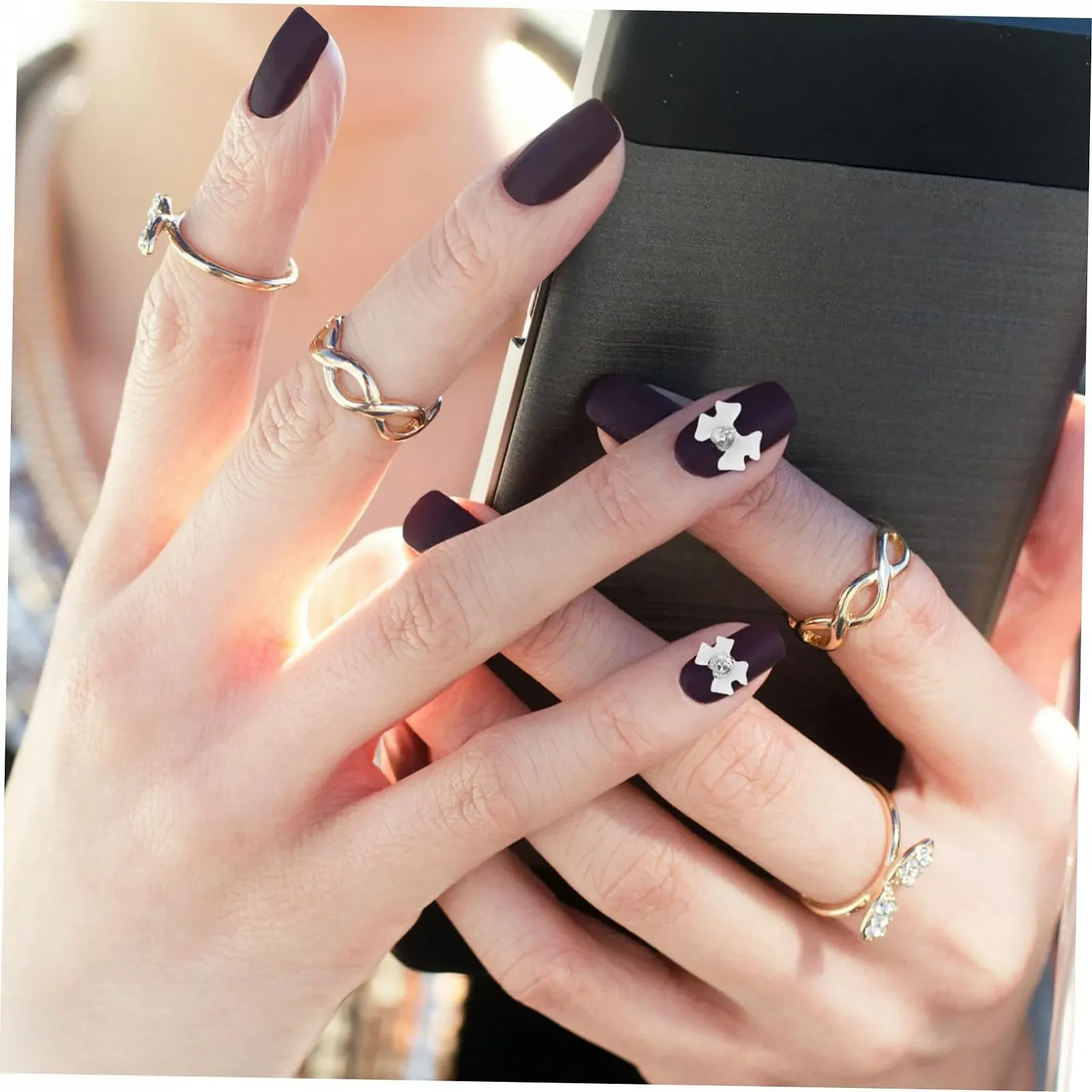 Подвеска для ногтей Бант Beavorty 160 шт. Смола, фото №9