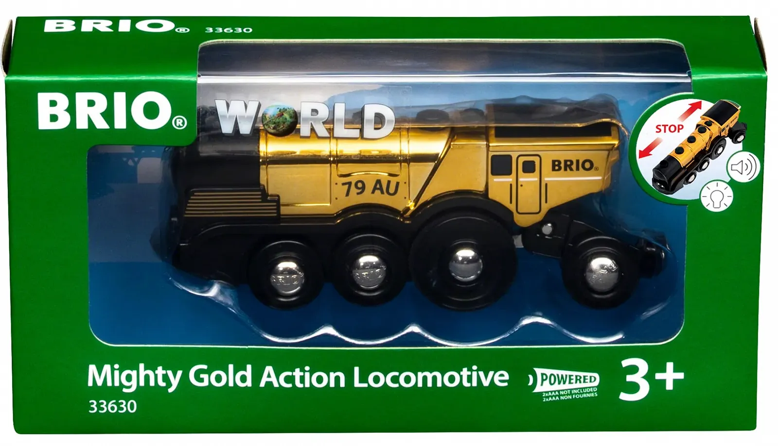 Потяг з підсвіткою BRIO World 33630 Golden Battery, фото №6