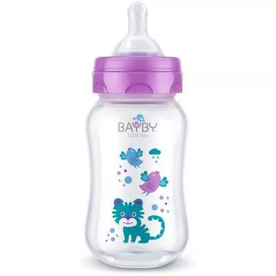 Бутылочка для кормления BAYBY 250 мл 0 мес+ фиолетовый (BFB6103), фото №1 Бутылочка для кормления BAYBY 250 мл 0 мес+ фиолетовый (BFB6103), фото №1