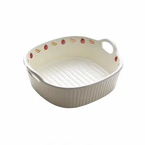 Форма для запекания Керамическая 900 мл 21 x 18.8 x 6.7 см Термостойкая с ручками - Фото 1