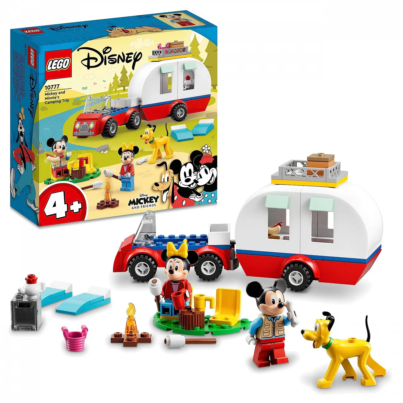 Конструктор LEGO Disney Mickey and Minnie Camping Trip, Автодом с фигурками Disney: Минни Маус, Микки Маус и пес Плуто, для детей от 4 лет, фото №1 Конструктор LEGO Disney Mickey and Minnie Camping Trip, Автодом с фигурками Disney: Минни Маус, Микки Маус и пес Плуто, для детей от 4 лет, фото №1