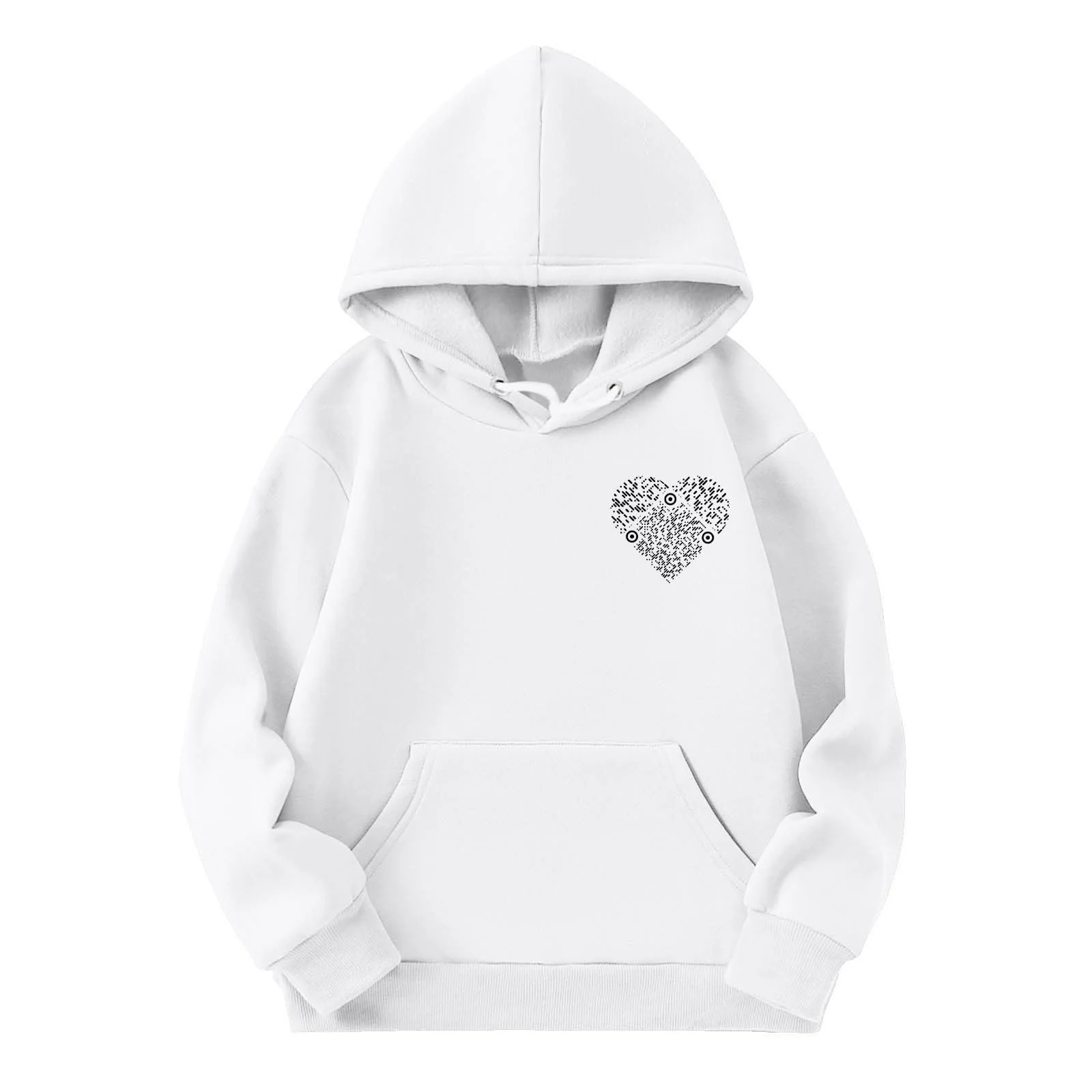 Худи для девочки, Рождественский худи с QR-кодом, размер 110, фото №2