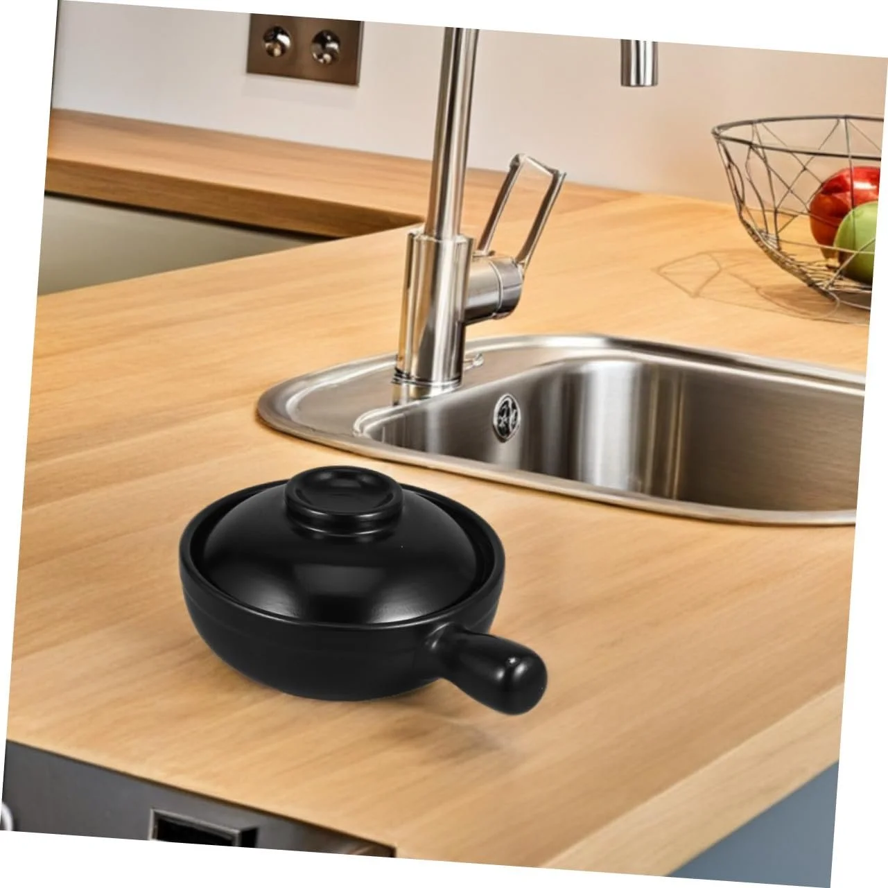 Горщик керамічний VALICLUD З кришкою Ручна робота Японський стиль, фото №4