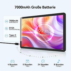 Планшет 11" FEONAL D126 8+8/128Gb 4G 2-SIM 8 ядер Android 14 7000 mAh Сірий synthetic.ua - Фото 1
