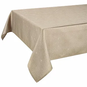Скатертина Corsa прямокутна сучасна 130 x 160 см бежево-коричнева - Фото 1