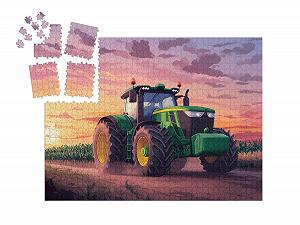 Пазл-адвент-календарь puzzleYOU Puzzle Collection "The Big Tractor Drives Home" детский 1000 деталей synthetic.ua - Фото 1