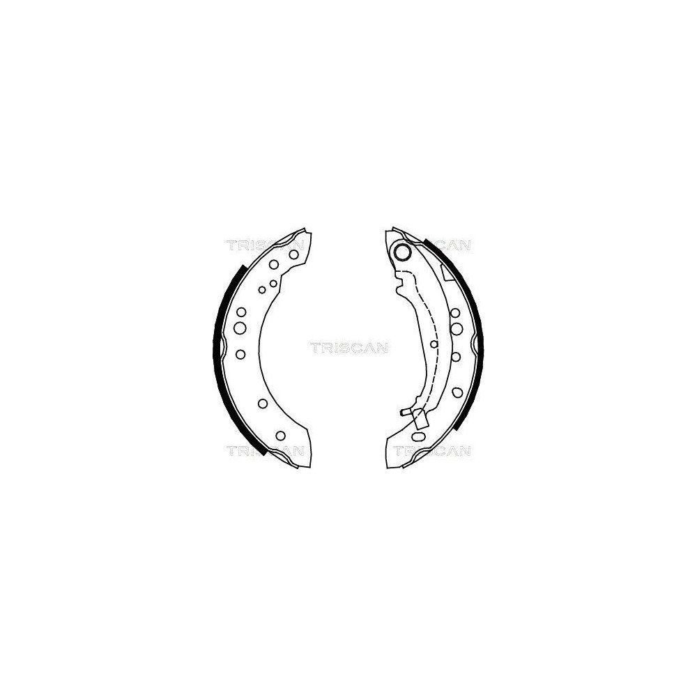 Комплект гальмівних колодок TRISCAN 8100 42020 для MITSUBISHI SMART задня вісь, фото №1