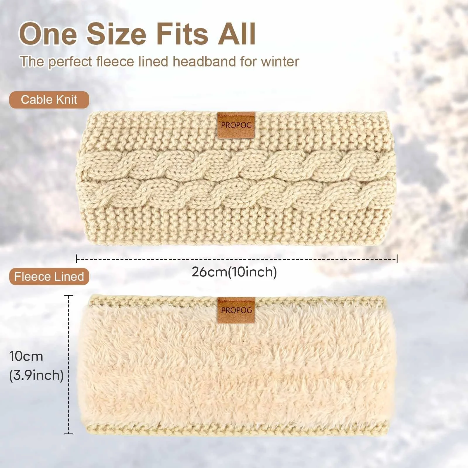 В'язана Пов'язка на Голову Зимова Жіноча, фото №7