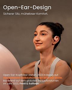 Наушники SHOKZ OpenFit Air True Wireless Bluetooth с микрофоном черный synthetic.ua - Фото 1