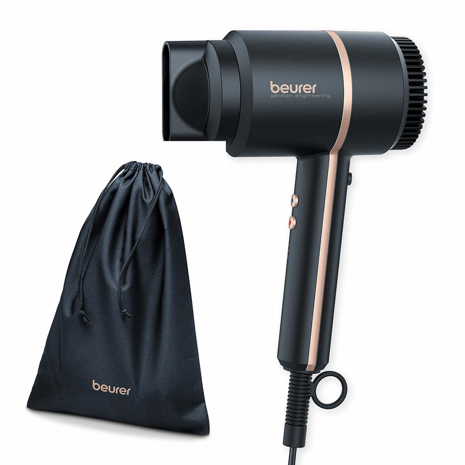 Фен Beurer HC 35, компактный, 1600-2000 Вт, с ионной функцией, черный, фото №1