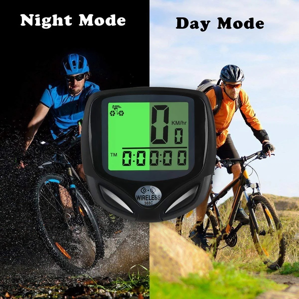 Велокомпьютер Digital Bicycle Computer беспроводной водонепроницаемый, фото №3