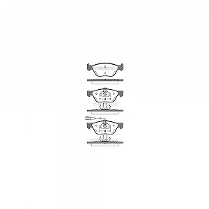 Комплект гальмівних колодок, дискове гальмо TRISCAN 8110 12010 для ALFA ROMEO FIAT LANCIA - Фото 1