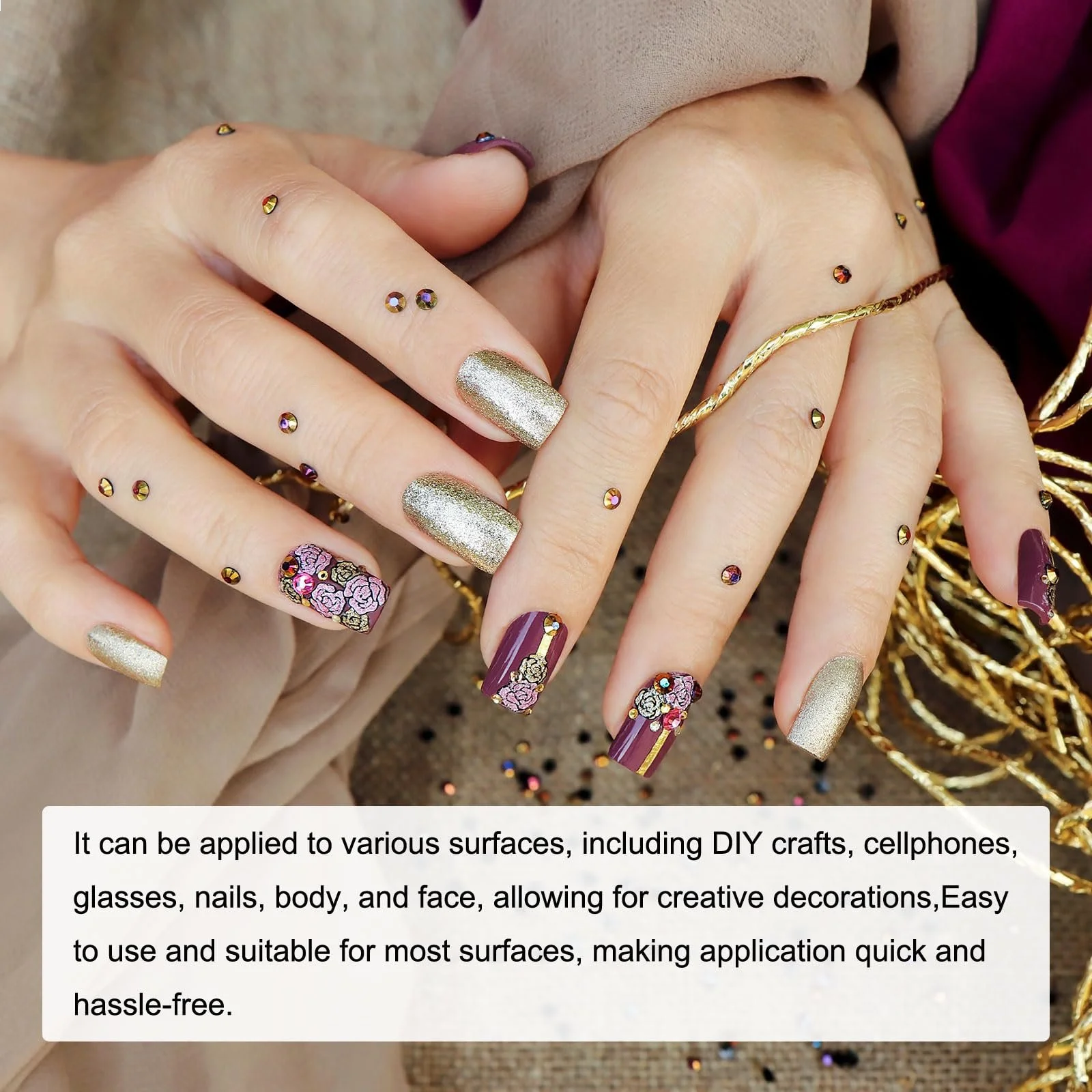 Стрази Мультиколір 3/4/5/6 мм, 1792 шт, фото №4