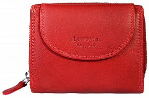 Кошелек Женский LEONARDO VERRELLI 3000095 Кожаный RFID Защита 10 x 12 x 3.5 см, красный, Компактный - Фото 1