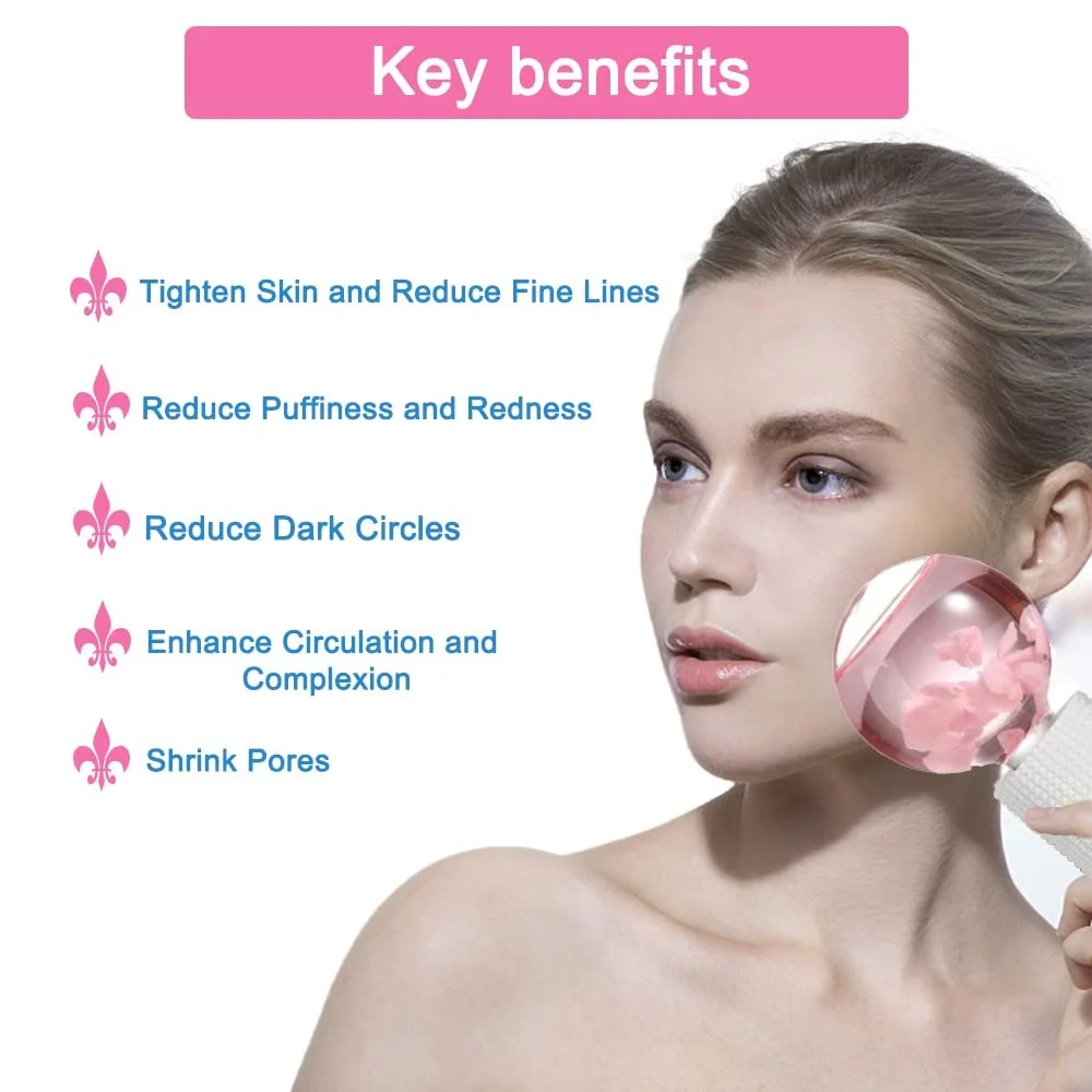 Крижані кульки для обличчя для підтяжки шкіри та зменшення набряклості, фото №2