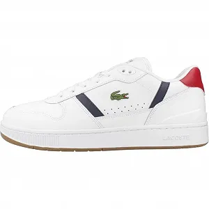 Кроссовки Lacoste T-Clip Set Low Белый Кожа Текстиль synthetic.ua - Фото 1