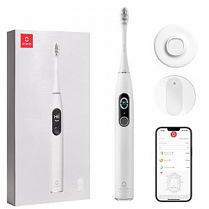 Електрична Зубна Щітка Oclean X Pro Elite Smart Mute Sonic + Oclean BB01 Дорожній Футляр для Електричної Зубної Щітки Сірий synthetic.ua - Фото 1