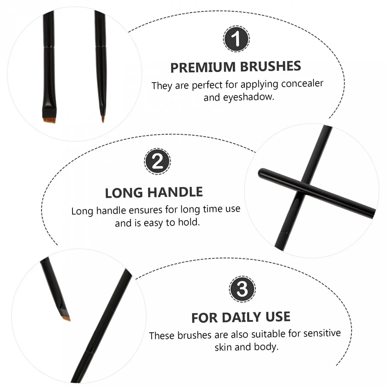 Кисти для консилера и подводки POPETPOP, фото №6