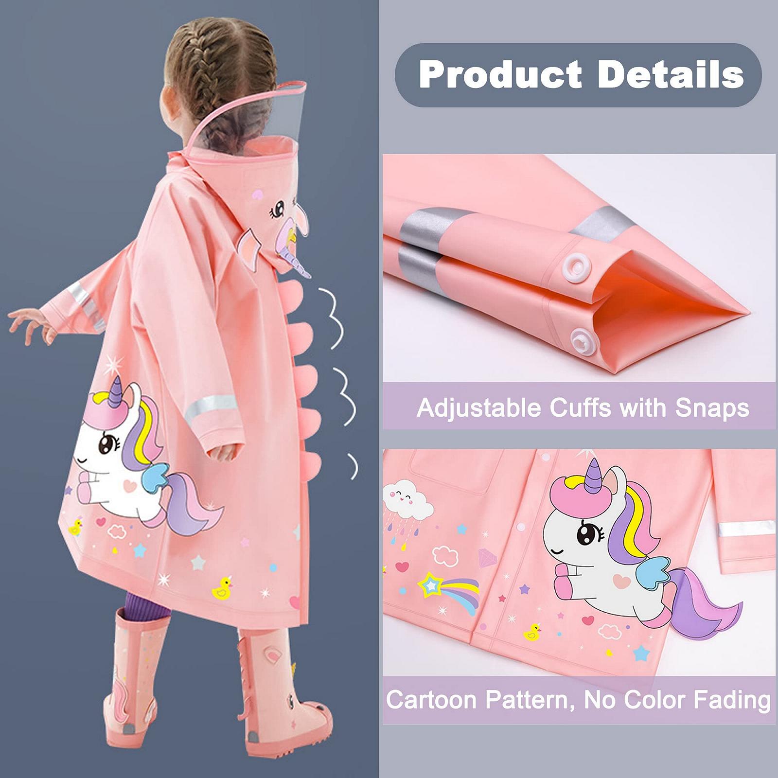 Детский дождевой плащ-пончо, мультяшная дождевая накидка, водонепроницаемая одежда для улицы с портативной сумкой, размер 5-6 лет, фото №4 Детский дождевой плащ-пончо, мультяшная дождевая накидка, водонепроницаемая одежда для улицы с портативной сумкой, размер 5-6 лет, фото №4