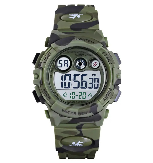 Годинник Годинник Skmei Kids KamoGreen, фото №4
