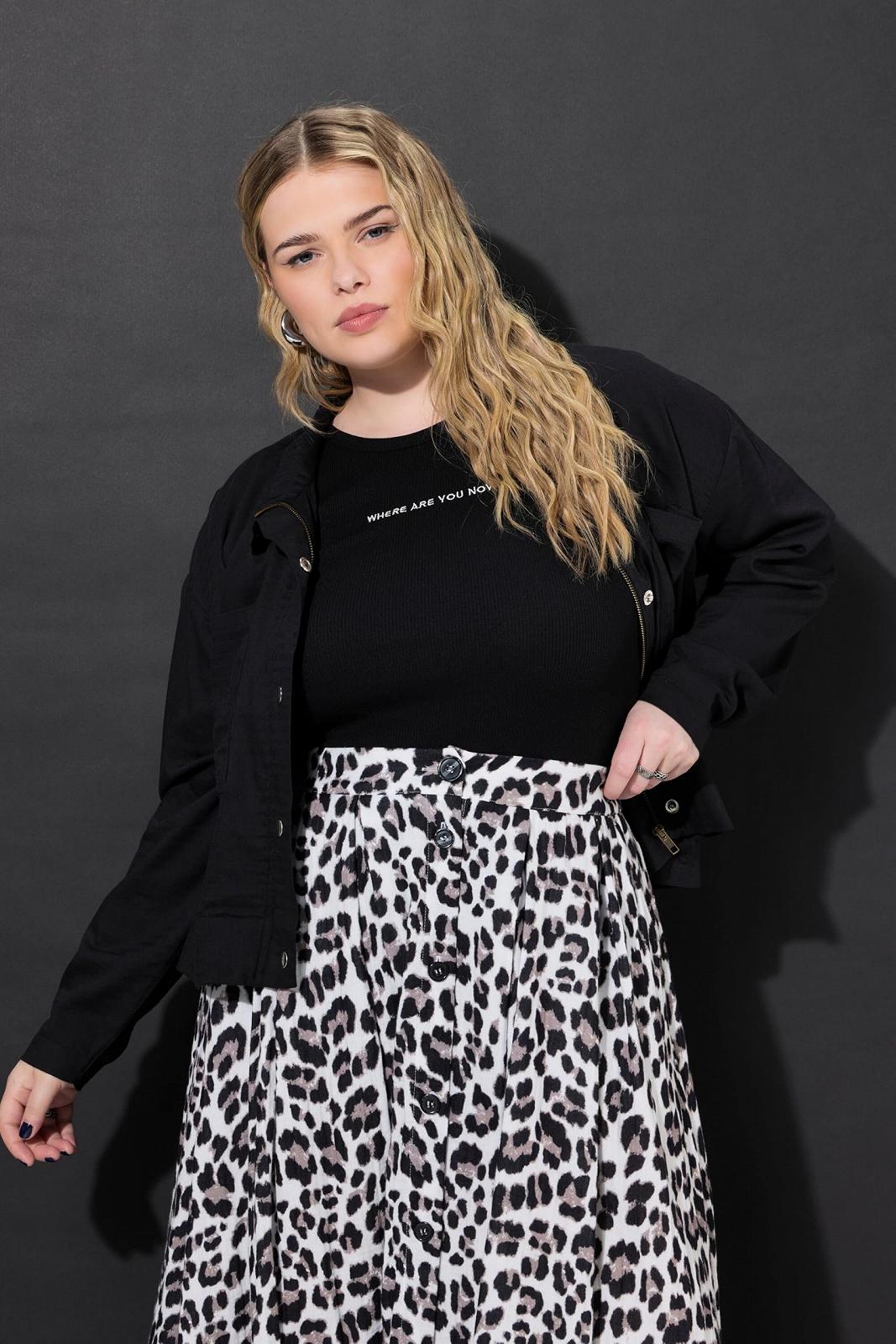 Женская Куртка Studio Untold Plus Size Boxy Shape Хлопок Mix 840544, фото №5