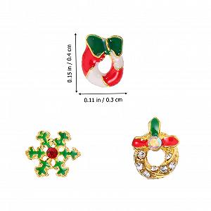 Стразы для ногтей Mikinona Рождественские 2 коробки 3D synthetic.ua - Фото 1