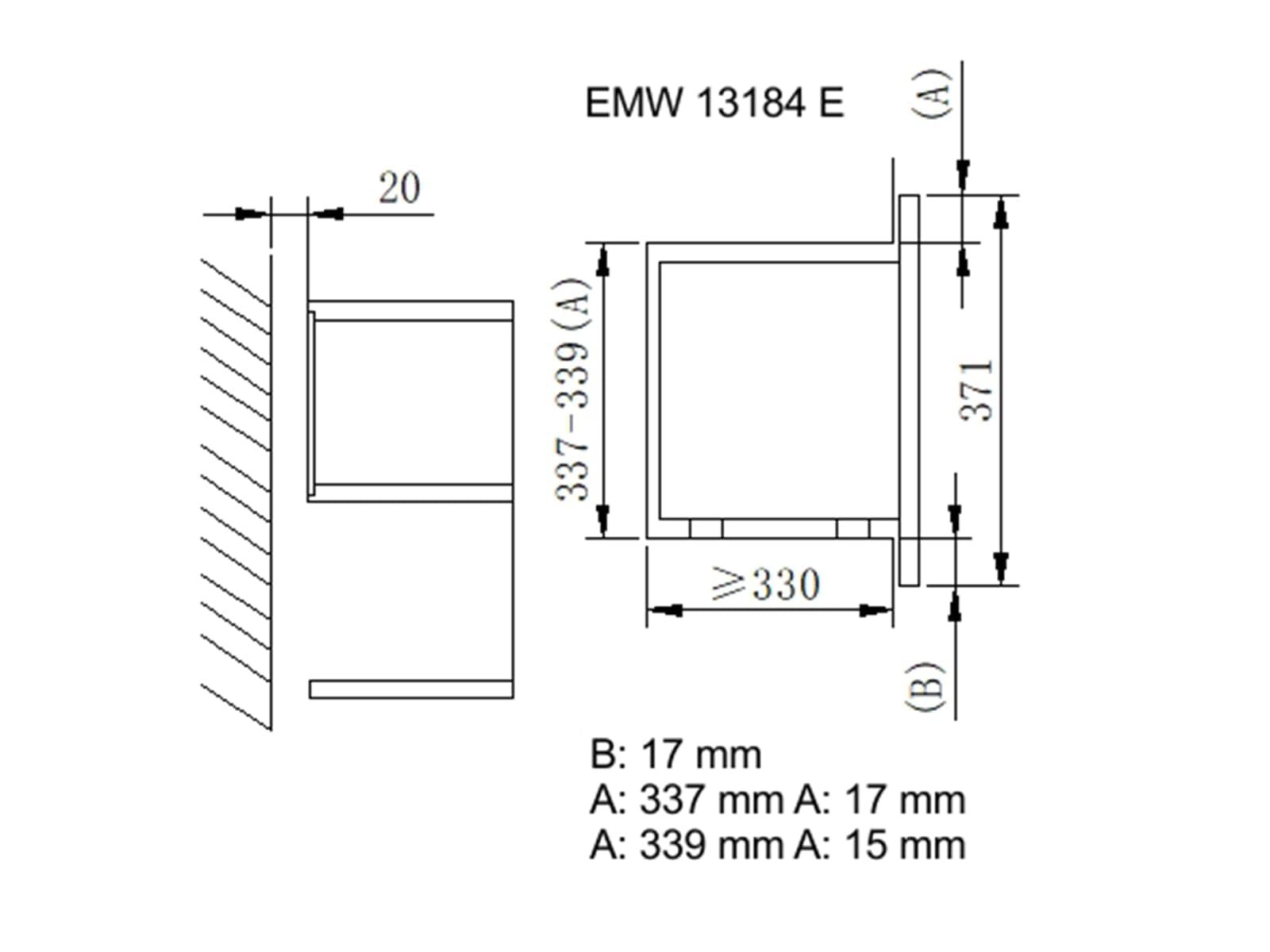 Микроволновая печь Amica EMW 13184 E 20 л 800 Вт Стальная, фото №3 Микроволновая печь Amica EMW 13184 E 20 л 800 Вт Стальная, фото №3