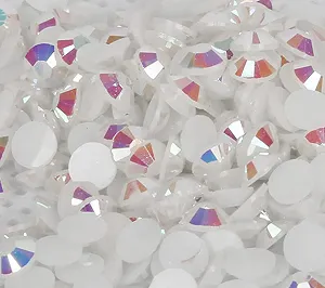 Стразы Разные Размеры 2 мм/3 мм/4 мм 500 шт 5 мм или 10 г Разные Размеры 20 Цветов Хрустальные Бриллианты для Маникюра и Рукоделия (4 мм, AB прозрачный), Jelly White, 2 мм - Фото 1