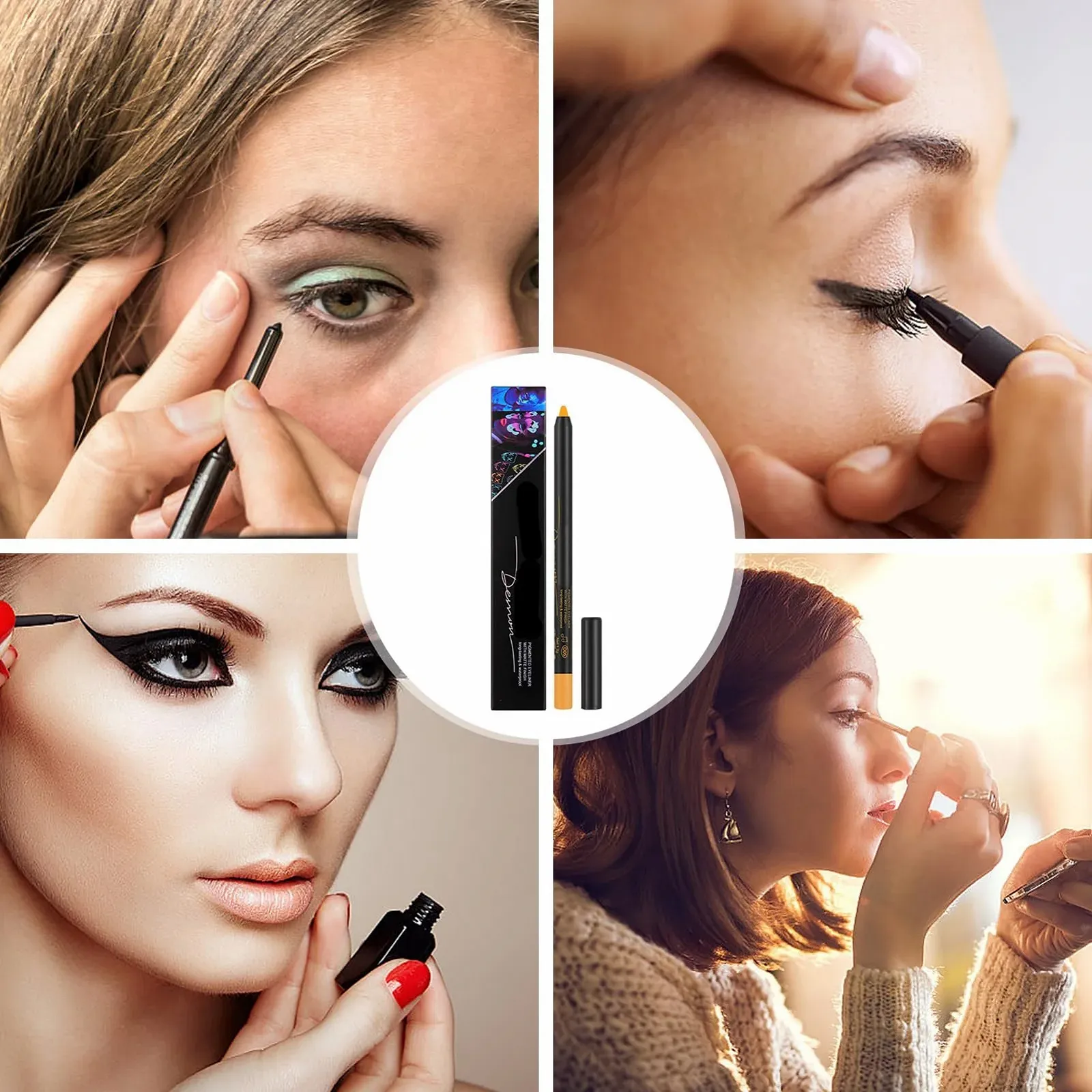 Карандаш-фломастер Neon Water Activated Eyeliner Fowybe, фото №4