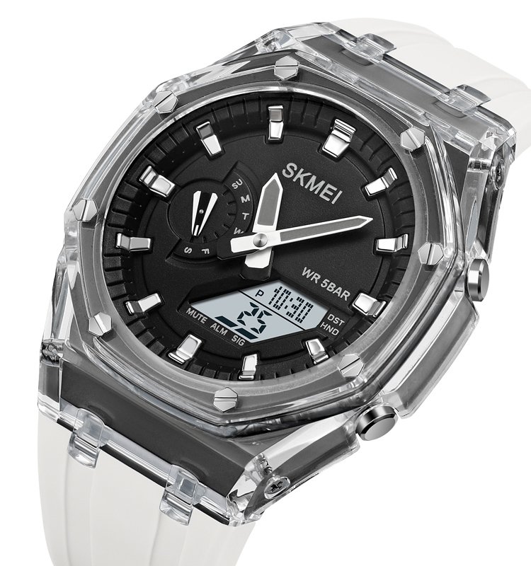 Годинник Skmei 2100WTBK White-Black SALE, фото №2