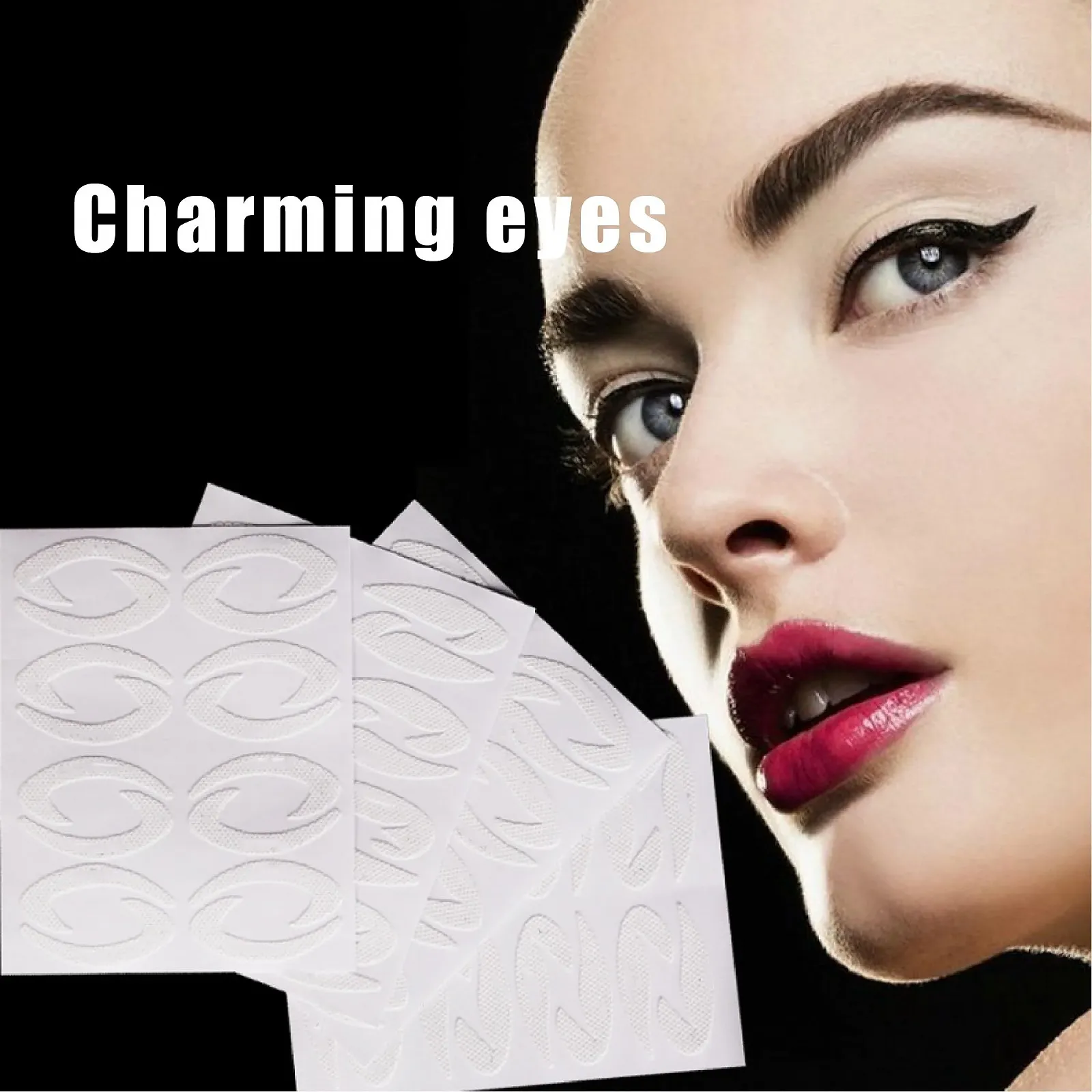 Набір трафаретів для підводки очей тіней Jitnga 12 шт., фото №3