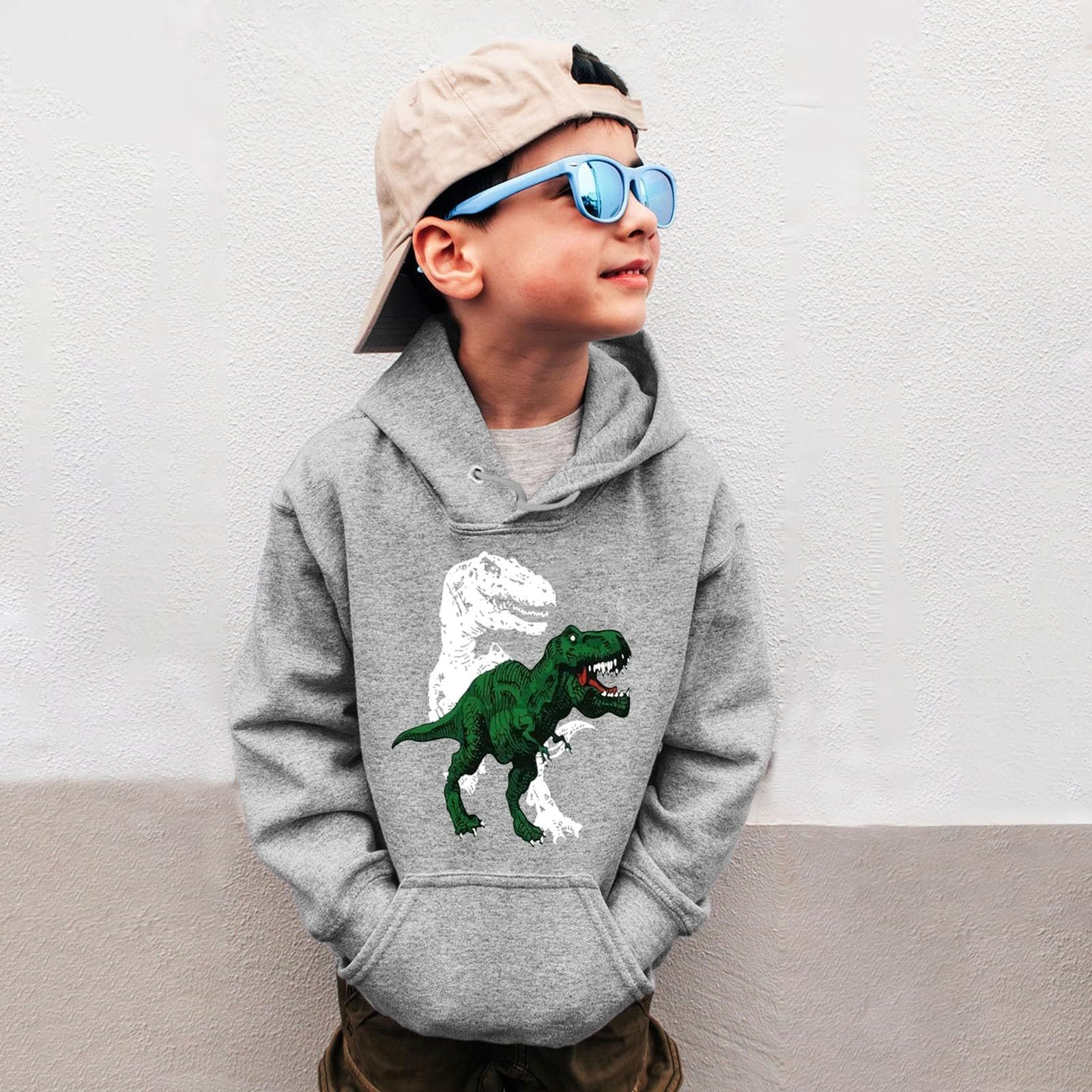 Кофта з довгими рукавами Generisch Boys Crew Neck Trucks Dinosaur, фото №3
