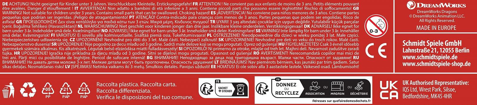 Детский пазл Schmidt Spiele Dragons Dragon Rider in Action 56547 100 деталей из травяного картона, фото №3