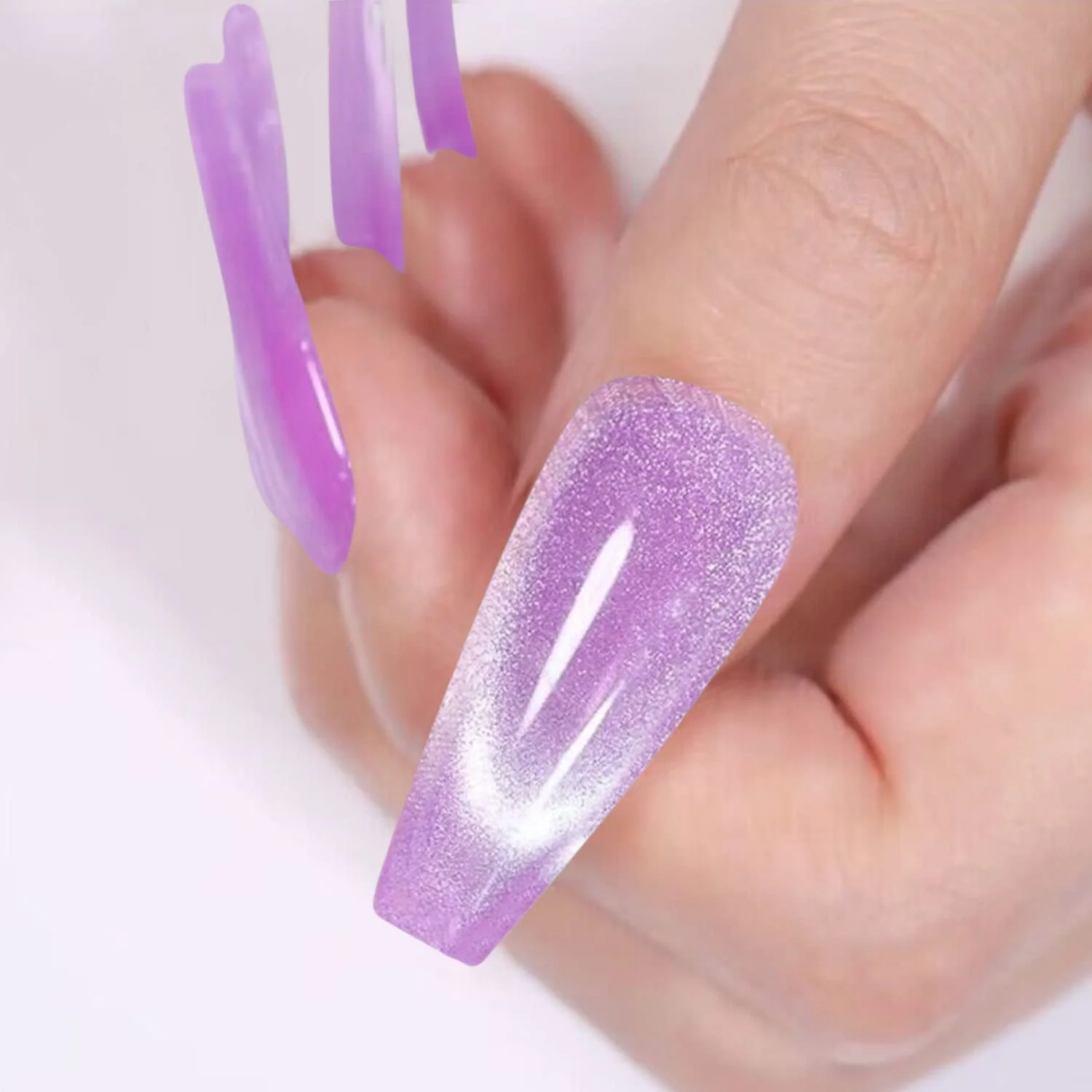 Гель-лак Vishine Магнітний, набір з 4 голографічних Cat Eye 8 мл, фото №7